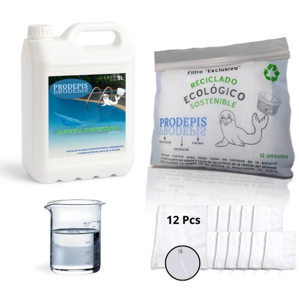 Pack calcetín skimmer+ Alguicida